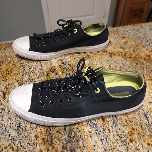 Converse Chuck Taylor II 2 ox Black/Volt/White Unisex 153541C Mens 12 Womens 14 main image 11